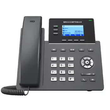 Телефон VoiceIP Grandstream GRP-2603 6 SIP аккаунтов, 3 линии 10/100/1000, дисплей 2,48"(132x64), б/п в комплекте