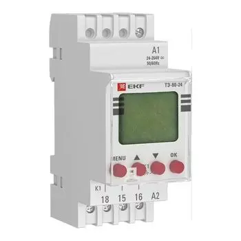 Таймер EKF te-80-24 электронный ТЭ-80 24-230В