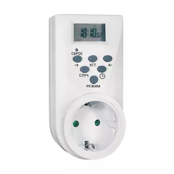 Таймер GoPower Timix 04 00-00015359 электронный, 16A 3600W 7дн/24ч/1мин (1/12/48)