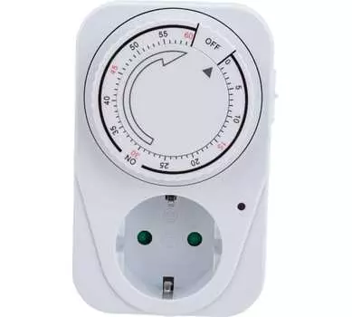 Таймер GoPower Timix 08 00-00019843 механический, 16A 3600W 1ч/1мин (1/12/48)