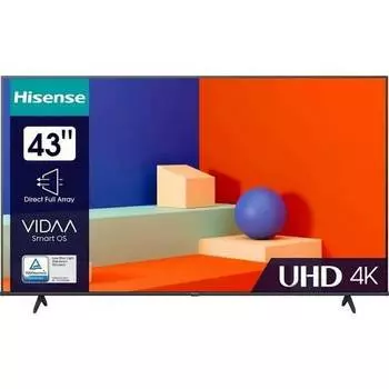 Телевизор Hisense 43A6K 3840х2160, 16:9, 60Гц, DVB-T2/T/C/S2/S