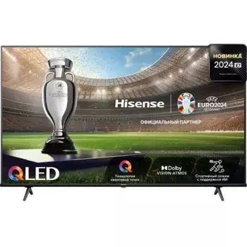 Телевизор Hisense 55E7NQ QLED 55" черный 4K Ultra HD 60Hz DVB-T DVB-T2 DVB-C DVB-S DVB-S2 USB WiFi Smart TV