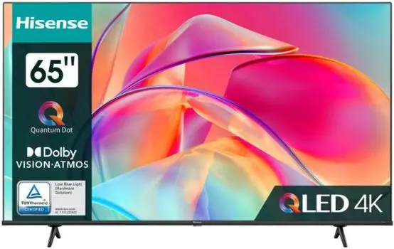 Телевизор Hisense 65E7KQ черный, 4K UHD, DVB-T, DVB-T2, DVB-C, DVB-S, DVB-S2, WiFi, SMART TV