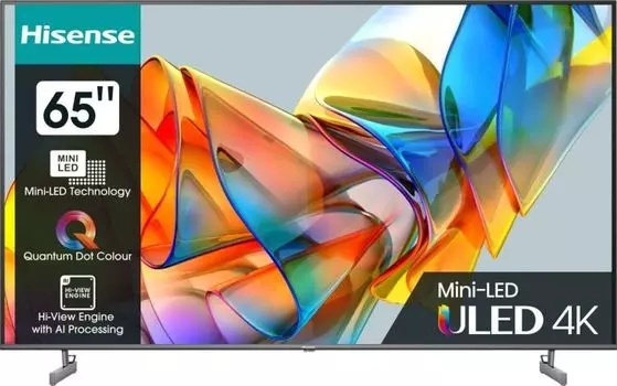 Телевизор Hisense 65U6KQ 4K UHD, DVB-T, DVB-T2, DVB-C, DVB-S, DVB-S2