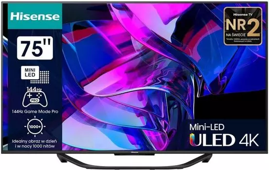 Телевизор Hisense 75U7KQ 4K UHD, DVB-T2/T/C/S2/S