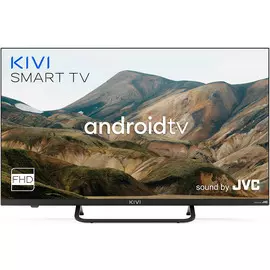 Телевизор KIVI 32F740LB чёрный, 1920*1080, WiFi, BT, 2*USB, 3*HDMI, 3,5jack, RCA, Android TV