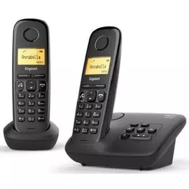 Телефон DECT Gigaset A270 DUO RUS L36852-H2812-S301 черный (труб. в компл.:2шт) АОН