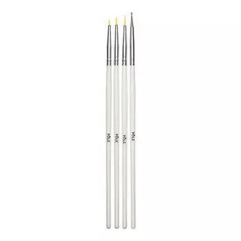 Pole, Набор кистей для дизайна, 4 шт.