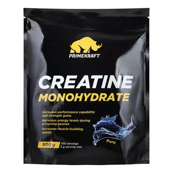 Prime Kraft, Креатин «Моногидрат», без вкуса, 500 г