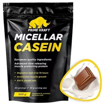 Prime Kraft, Протеин Micellar Casein «Молочный шоколад», 900 г
