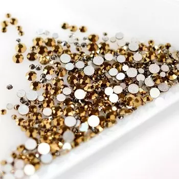 Puf, Стразы стеклянные Crystal Mix Gold, 400 шт.