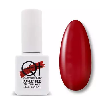 QT, Гель-лак Lovely Red №005