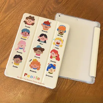 Чехол для iPad Air 6. Новый высококачественный защитный чехол с рисунком каракули для iPad Smart TPU для iPad 2021 9th 10.2 2022 10th 10.9 с подставкой для карандашей iPad 2021 Gen910.2