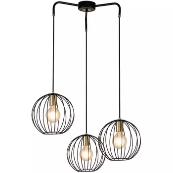 Подвесная люстра E27*60W Black/Brass Escada Quebec 10176/3S
