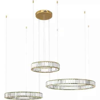Подвесной светильник LED 10135/3 Loft It Crystal ring Gold