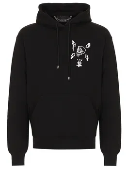 Худи хлопковое с принтом PHILIPP PLEIN
