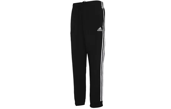 Трикотажные спортивные штаны мужские черные Adidas, черный