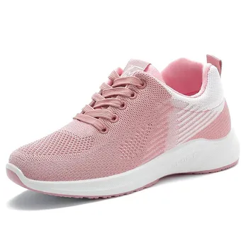 Женская обувь, дышащая обувь Flyknit, модные трендовые кроссовки с ремешком 35 белый