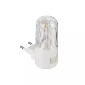 Ночник светодиодный 4 LED с выключателем, 220 В, 0,5 Вт, 8х7х3 см, пластик