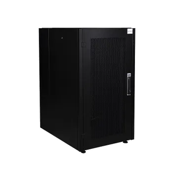 Шкаф напольный 19", 20U Datarex DR-721011 телекоммуникационный 600х800, передняя дверь перфорация, задняя стенка перфорированная, черный