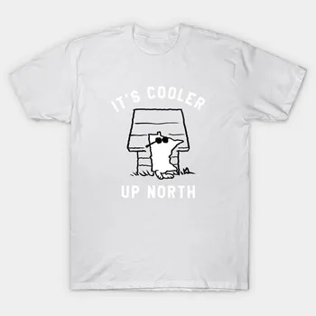T Shirt Women Its Cooler Up North Harajuku Print Kawaii Tshirt Summer Short Sleeve Female T-Shirt Top Tee S