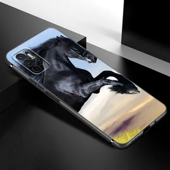 Чехол для телефона Runing Animal Horse для Xiaomi Redmi Note 7 8 8T 9 9S 10 10S 10T 11 11S 4G 11E 11T Pro 5G, мягкий черный чехол из ТПУ Note 11 Pro China