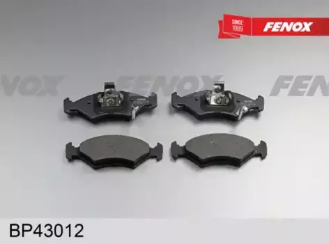 Тормозные колодки дисковые передняя ось FENOX BP43012