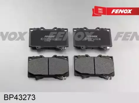 Тормозные колодки дисковые передняя ось FENOX BP43273