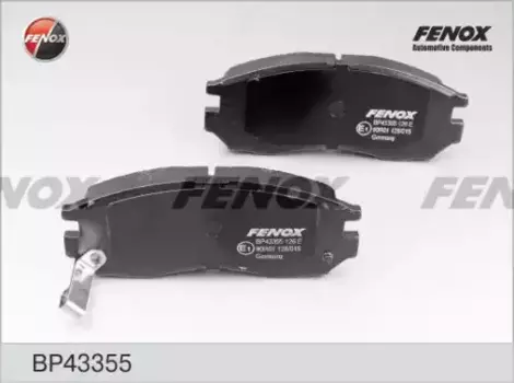 Тормозные колодки дисковые передняя ось FENOX BP43355