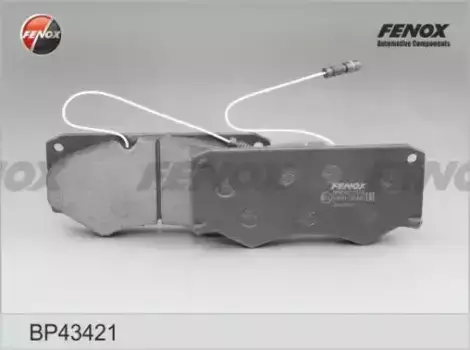Тормозные колодки дисковые передняя ось FENOX BP43421