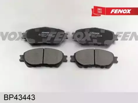 Тормозные колодки дисковые передняя ось FENOX BP43443