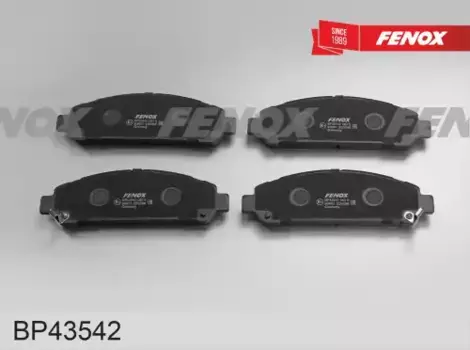 Тормозные колодки дисковые передняя ось FENOX BP43542