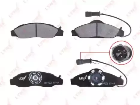 Тормозные колодки дисковые LYNXAUTO BD-7001
