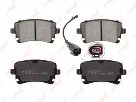 Тормозные колодки дисковые LYNXAUTO BD-8033