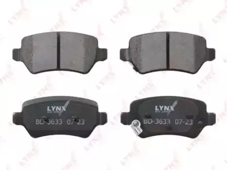 Тормозные колодки дисковые LYNXAUTO BD-3633