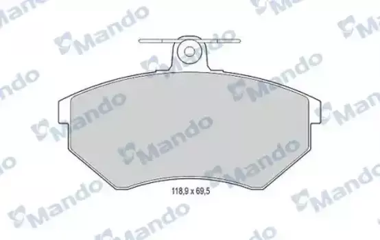 Тормозные колодки дисковые MANDO MBF015109