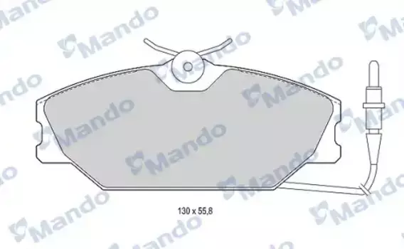 Тормозные колодки дисковые MANDO MBF016021