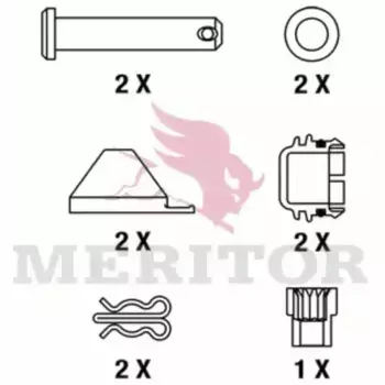 Тормозные колодки дисковые MERITOR MDP3148K