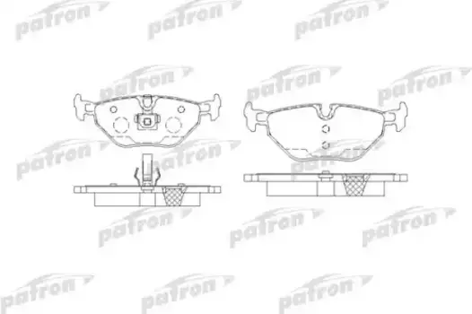 Тормозные колодки дисковые PATRON PBP1301
