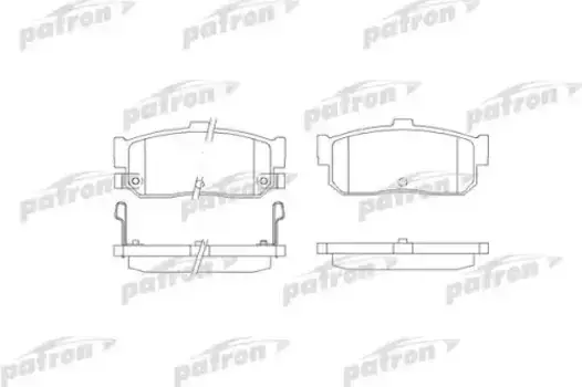 Тормозные колодки дисковые PATRON PBP796