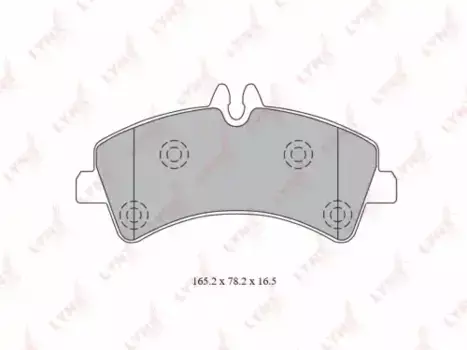 Тормозные колодки дисковые LYNXAUTO BD-5344