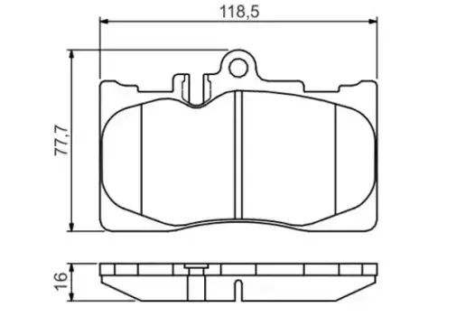 Тормозные колодки дисковые передняя ось BOSCH 0 986 495 138