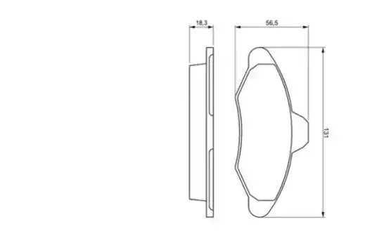 Тормозные колодки дисковые передняя ось BOSCH 0 986 460 949