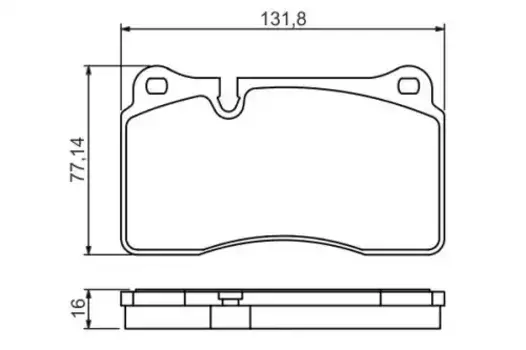 Тормозные колодки дисковые передняя ось BOSCH 0 986 494 207