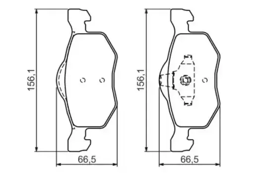 Тормозные колодки дисковые передняя ось BOSCH 0 986 494 361