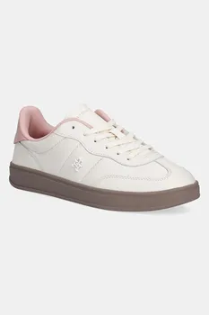 Кожаные кроссовки TH Premium Heritage Sneaker Tommy Hilfiger, бежевый