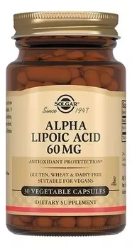 Биодобавка Альфа-липоевая кислота Lipoic Acid 30 капсул