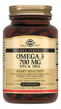 Биодобавка Двойная Омега-3 Double Strength Omega 3: 30 капсул