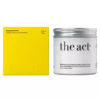 Твердое масло для тела манго, 180 г, The ACT