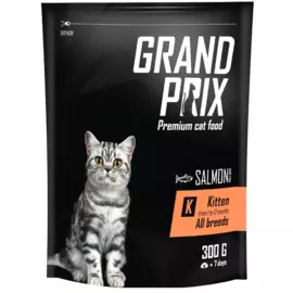 Сухой корм для котят GRAND PRIX Kitten с лососем, 0.3 кг, GRAND PRIX